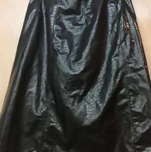 Black Faux SnakeSkin Y2K 90's 2000's Pencil Goth Punk Skirt M Oci